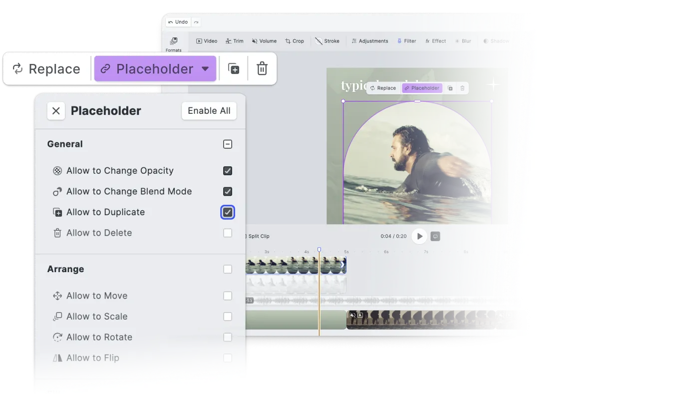 IMG.LY's Video Editor enables template based constraints