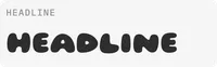 Headline text style