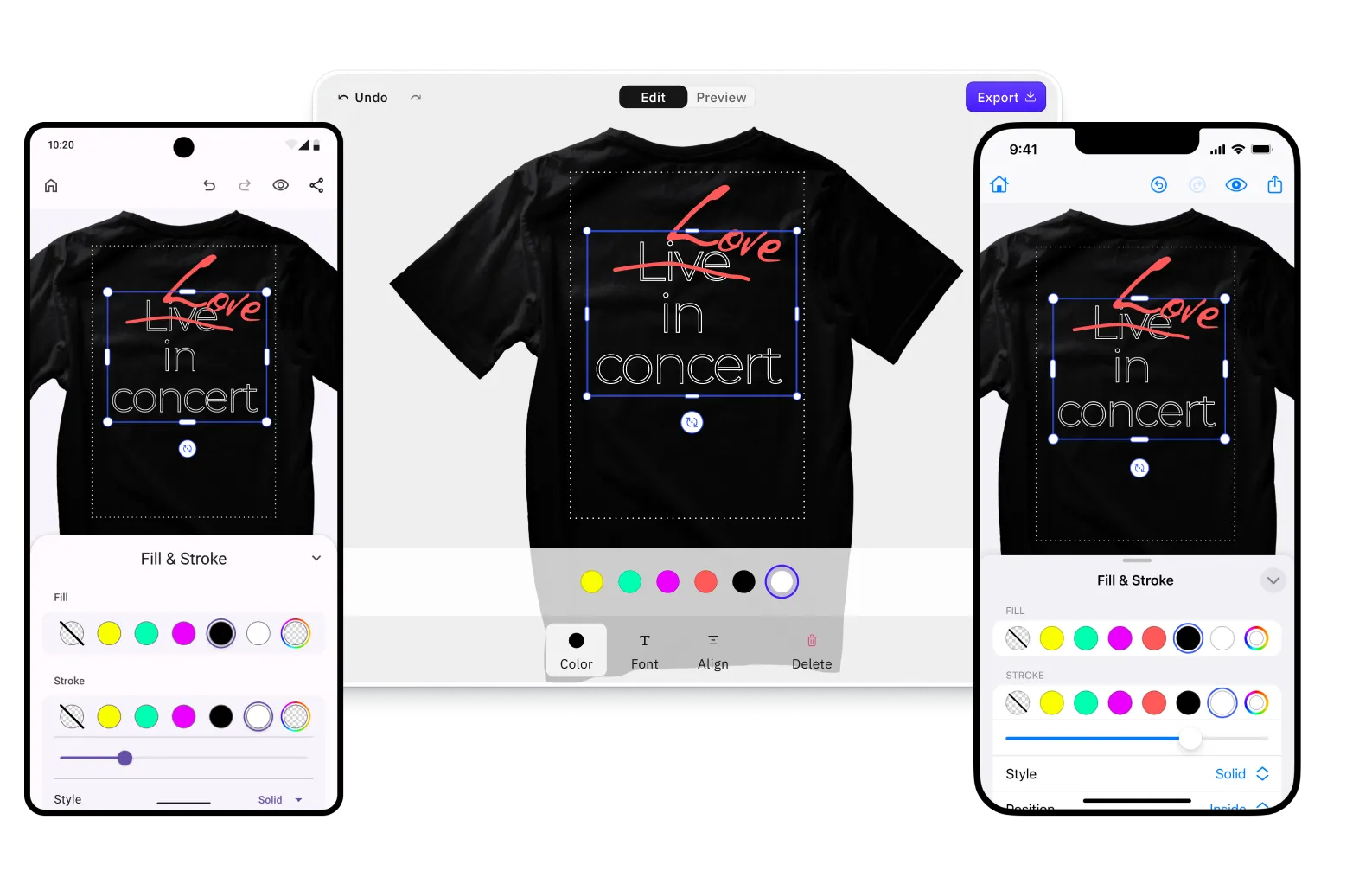 Publish your templates to simple user interfaces for your users.