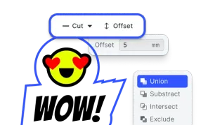 Preview of Cutout Lines Plugin demo