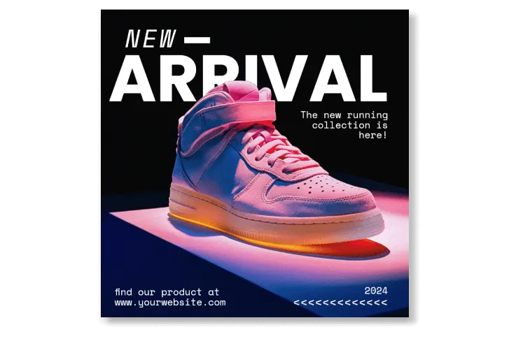 Product highlight templates featuring single-product showcases for bestsellers and new arrivals
