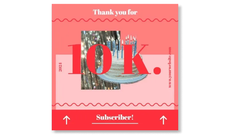 Celebration templates for birthdays, anniversaries, and milestone events