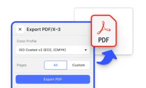 Preview of Export Print-Ready PDFs demo