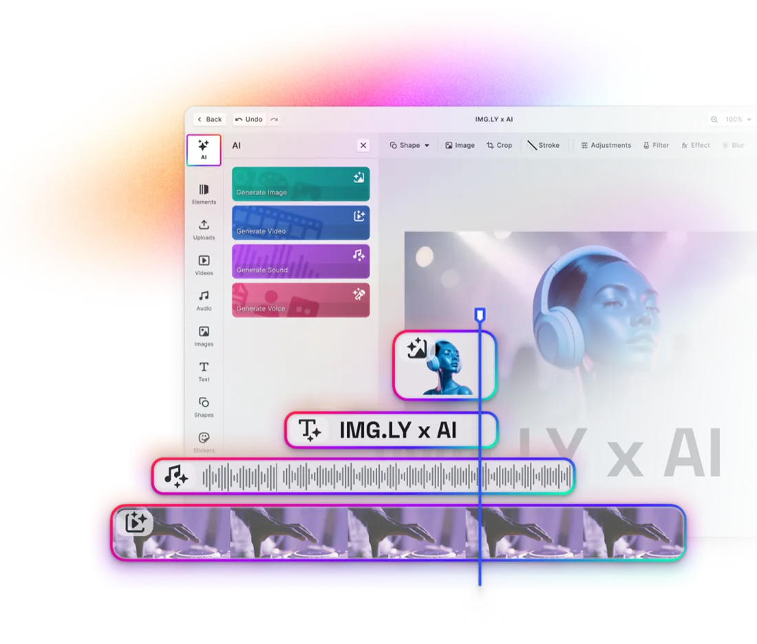AI output landing as editable layers in the canvas