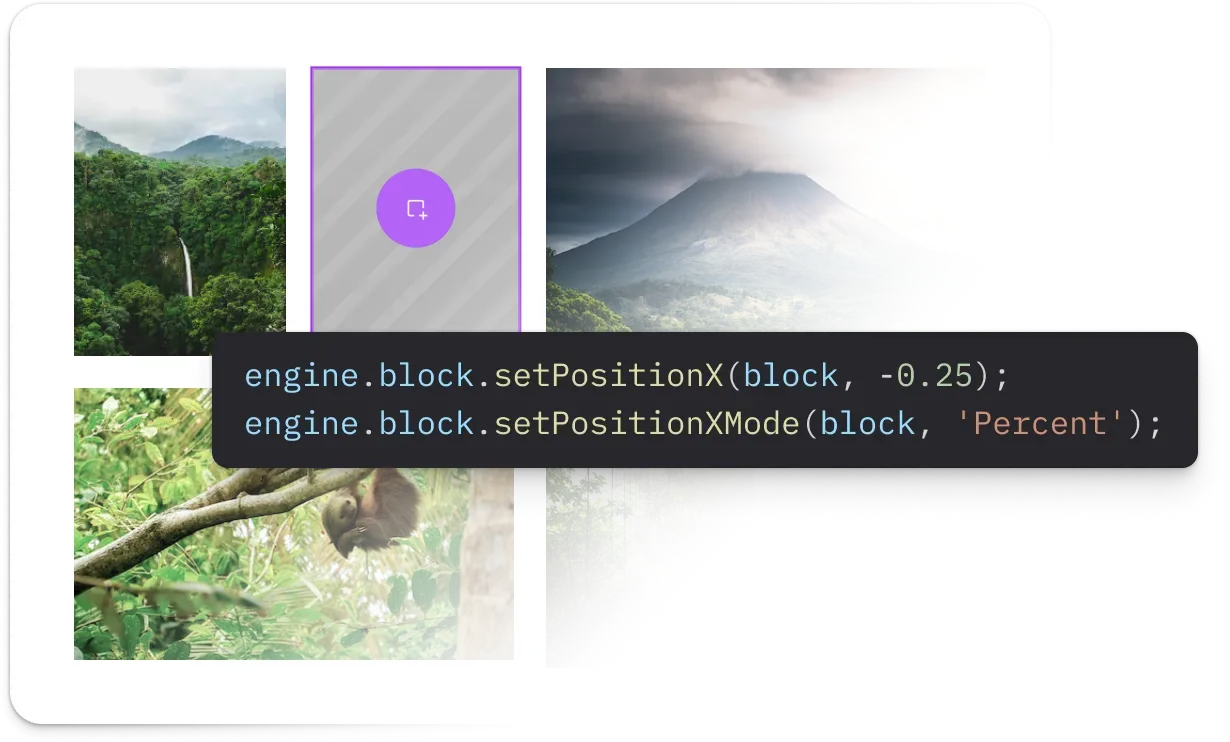 Programmatic layout arranging a photo collection into a dynamic collage grid