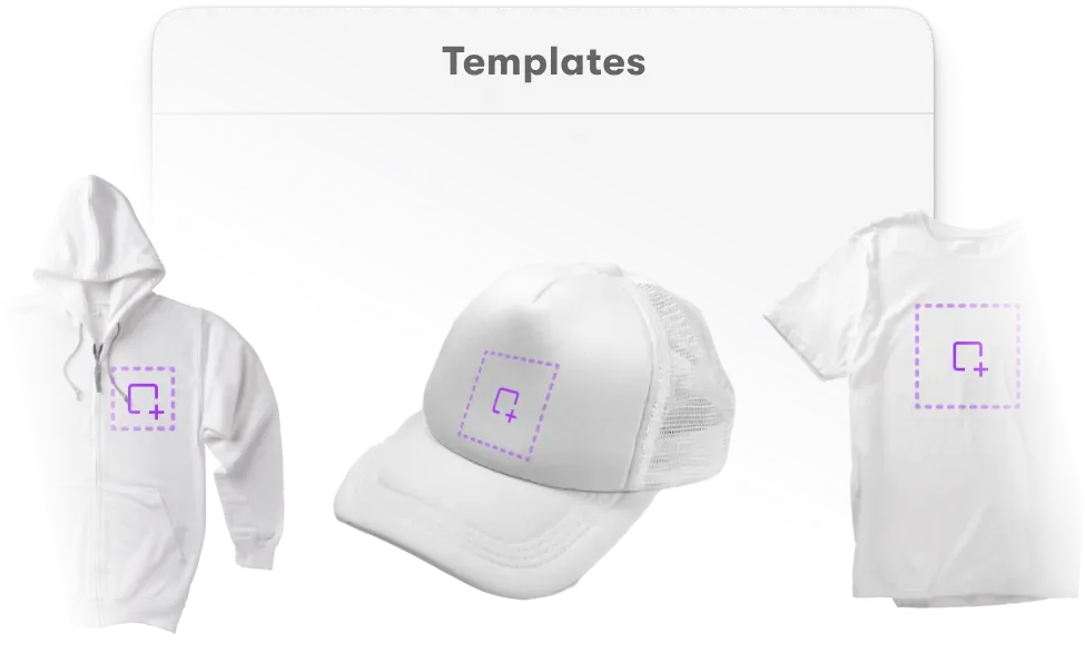Smart apparel templates with locked brand elements and editable design zones