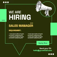 Hiring Sales Manager
