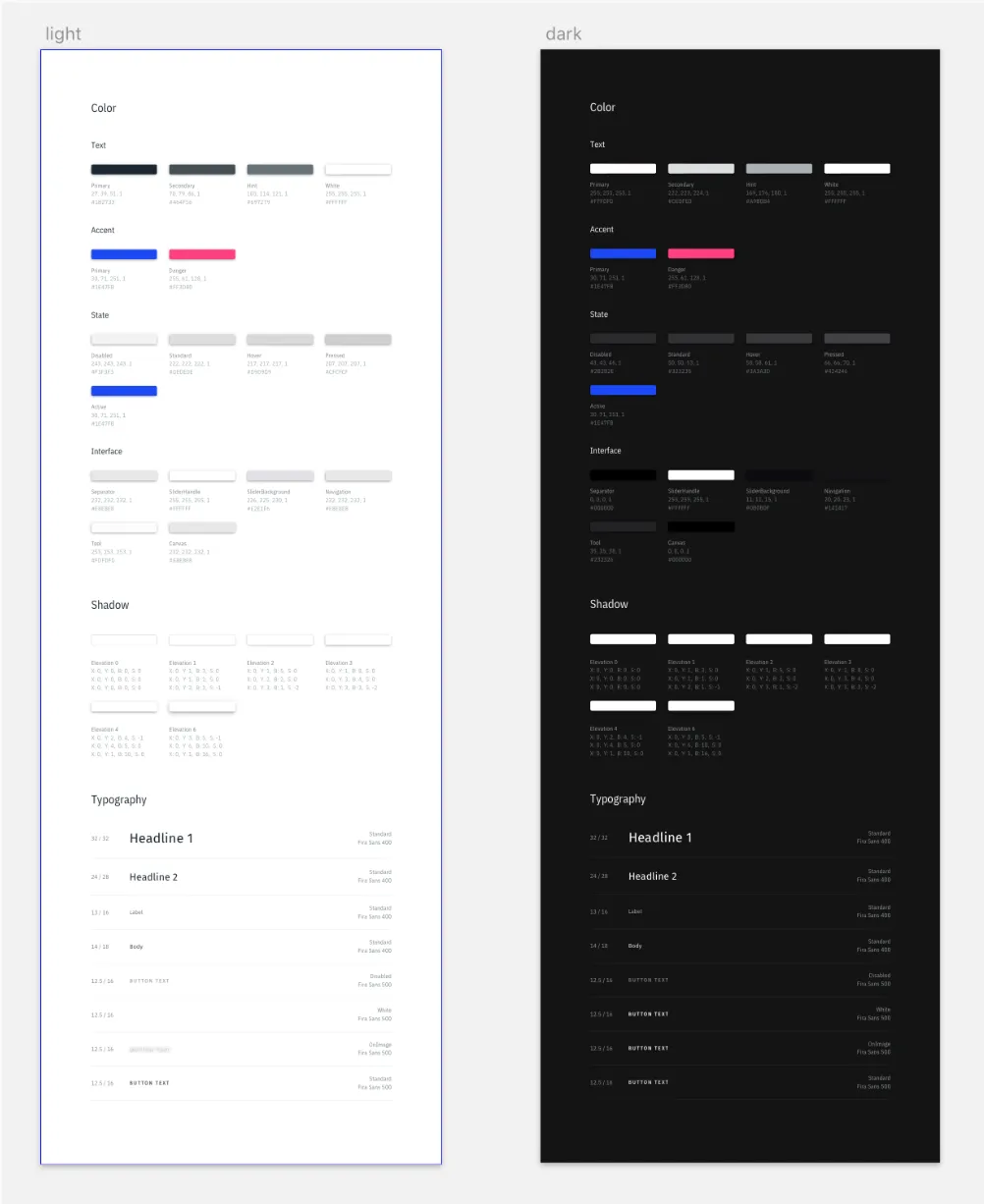 A preview of each theme gets generated inside the file. Outlined one is the active.