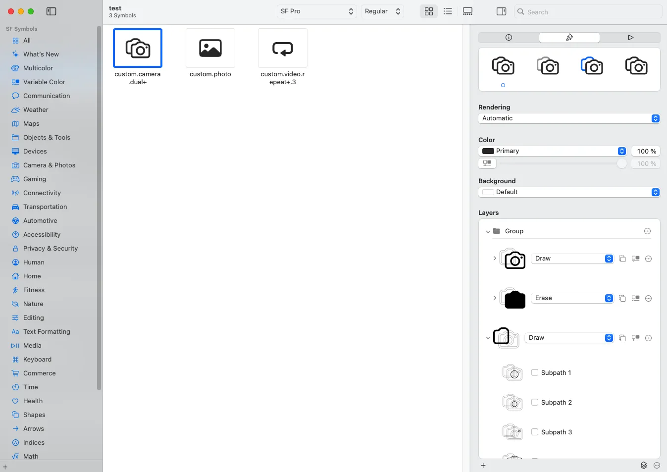 Use the SF Symbols App to prepare your more complex symbols accordingly.