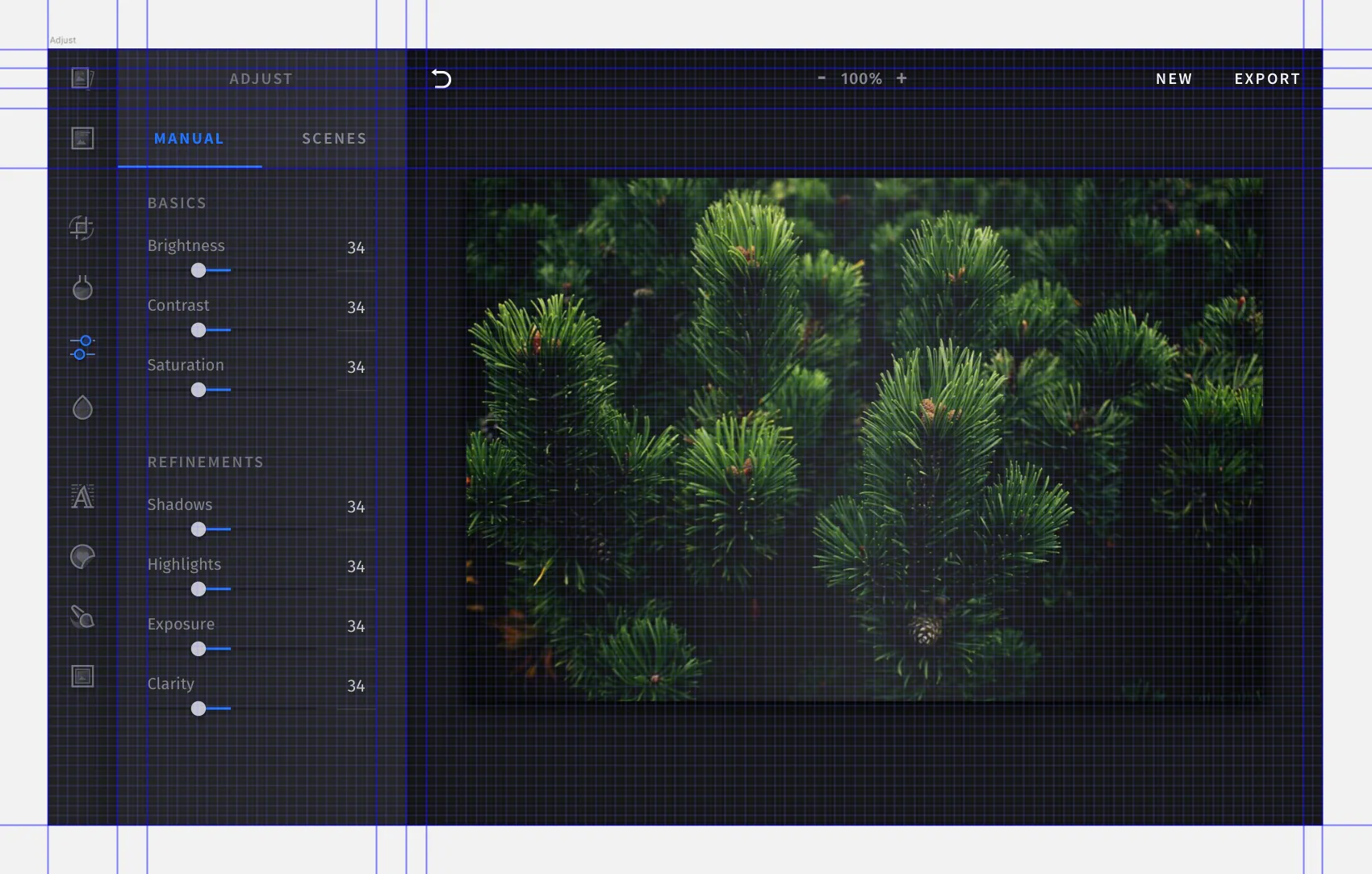 PhotoEditor SDK grid system