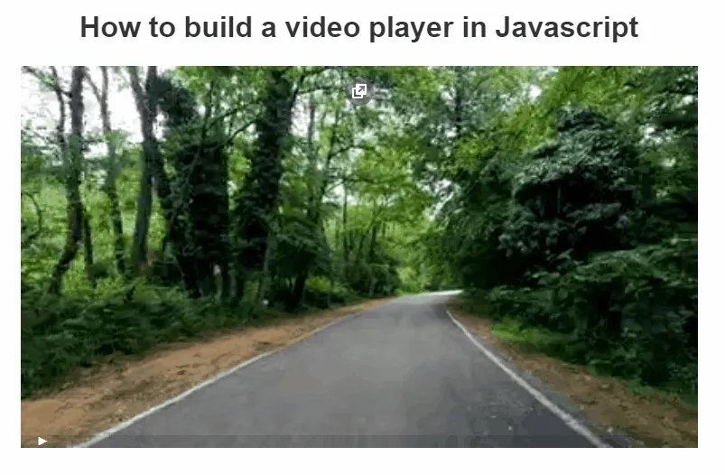 You can now pause and play your video.