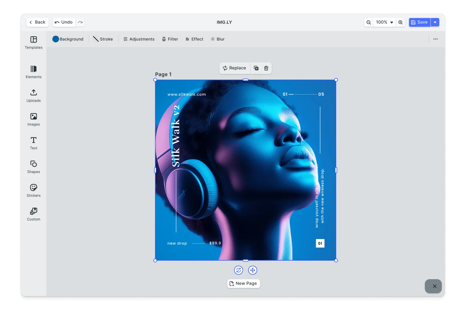 IMG.LY Creative Editor SDK compared against Konva.js