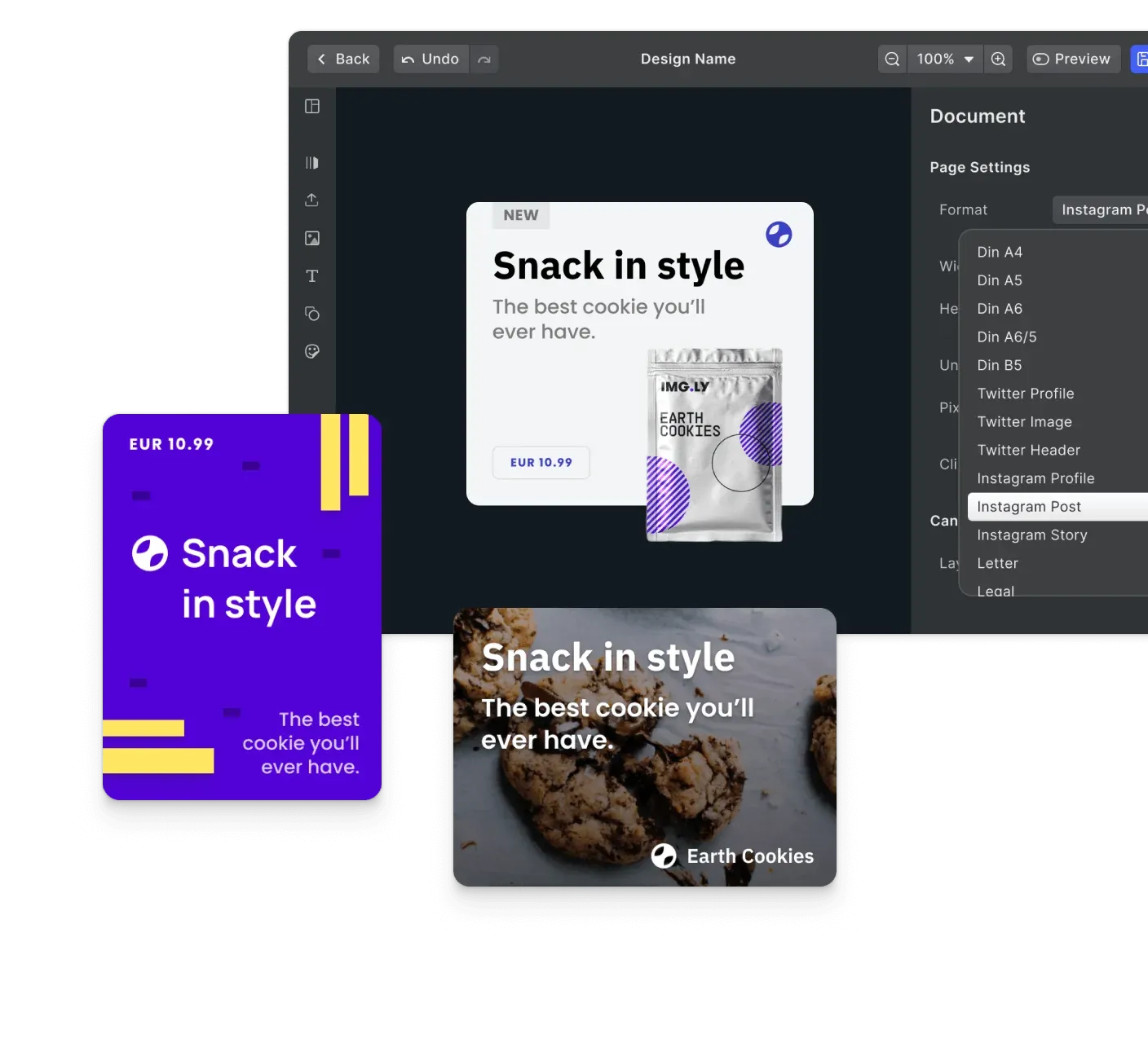 The design editor for your marketing app