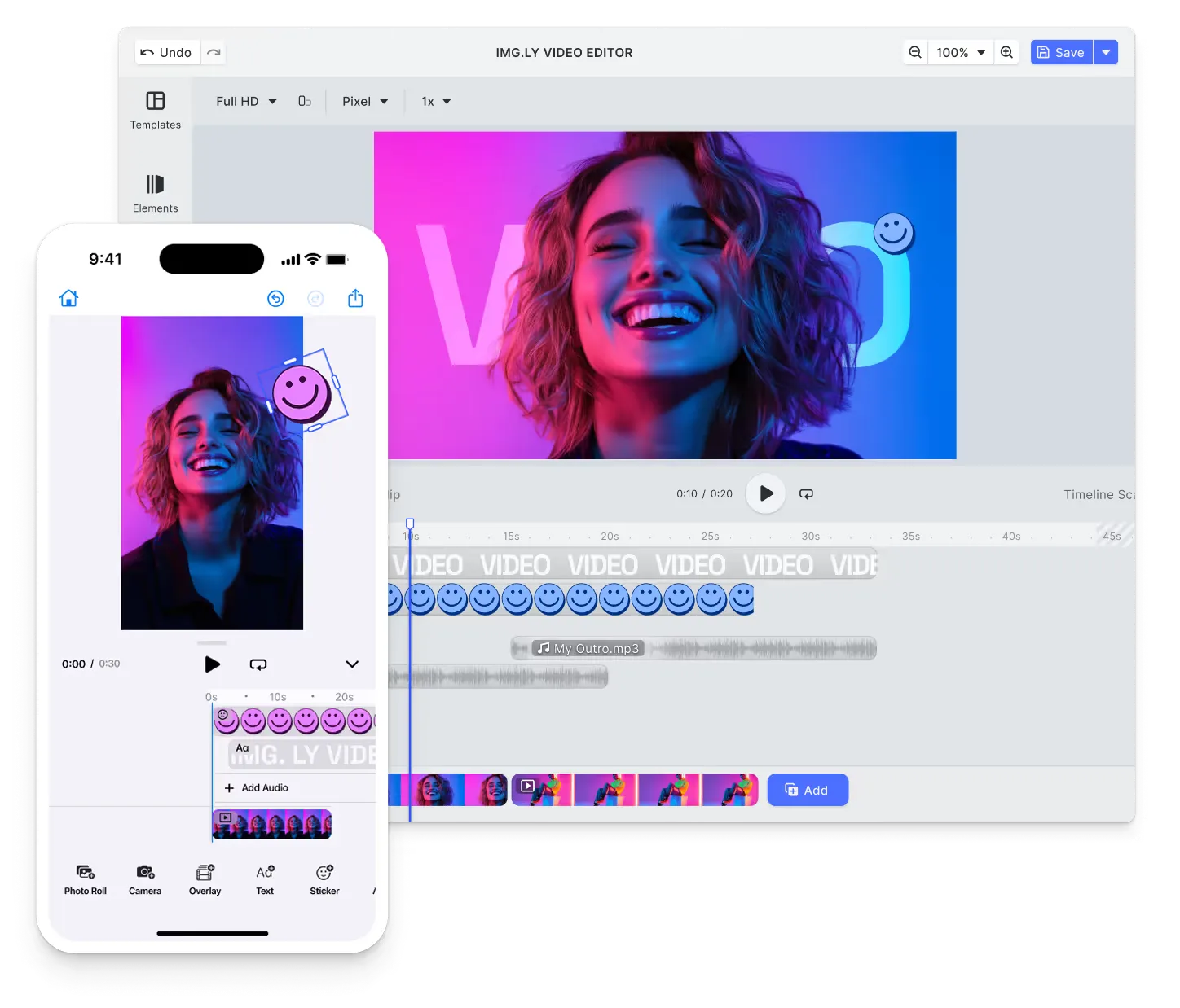 IMG.LY Creative Editor SDK compared against Meishe SDK