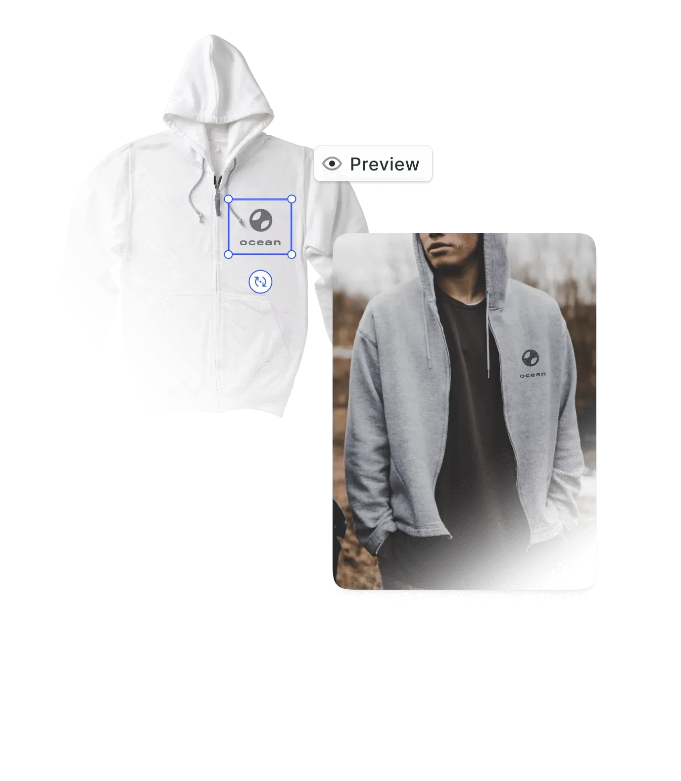 Print editor embedded inside product configurators for business cards, postcards, posters, photo books, and apparel