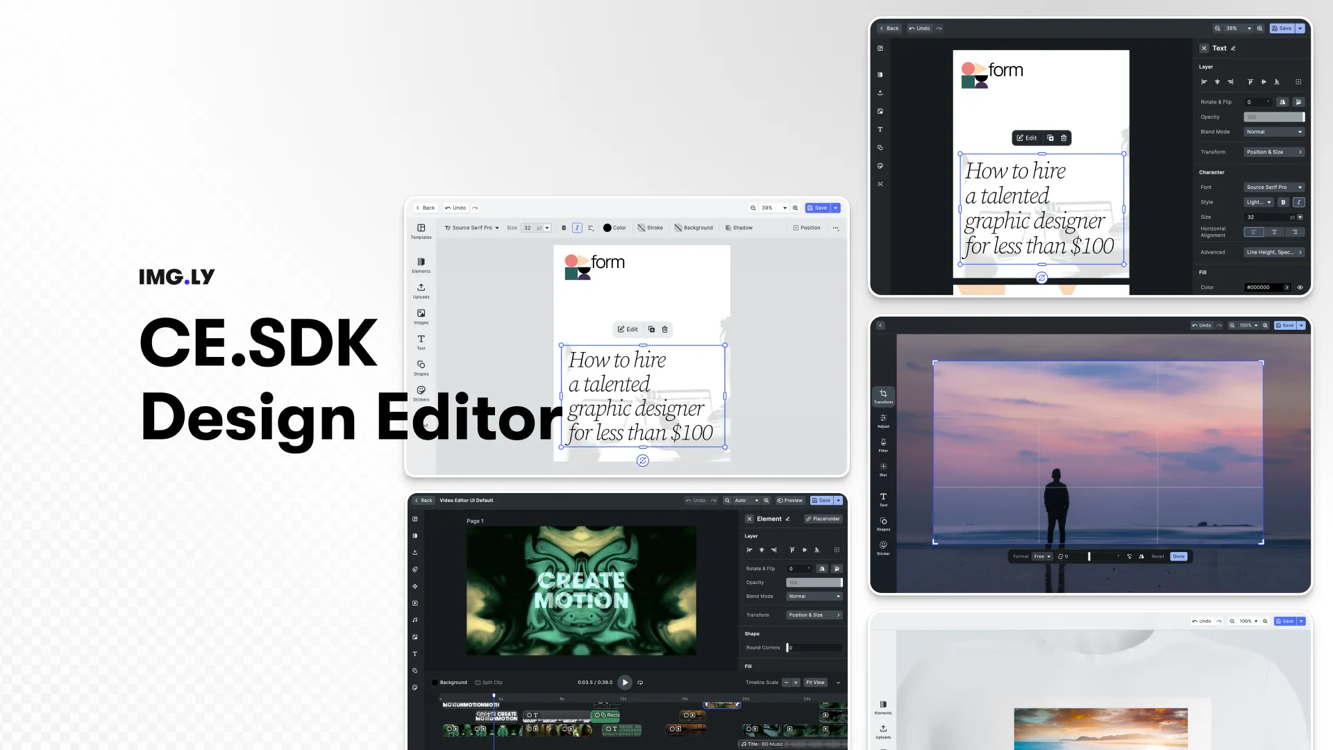 CE.SDK Modern Design Editor webinar cover.