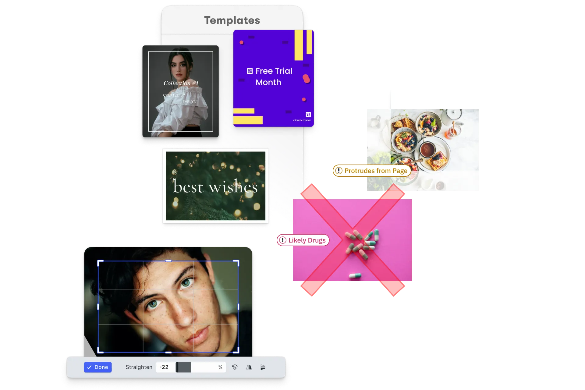 Customer creating a photo product inside the editor