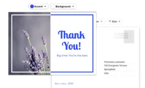 Preview of Custom Postcard UI demo