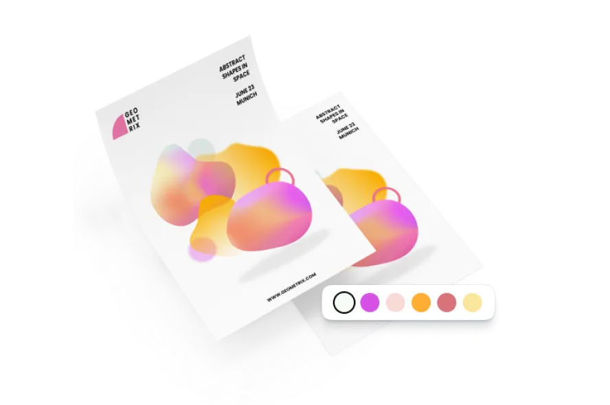 Poster designer illustration