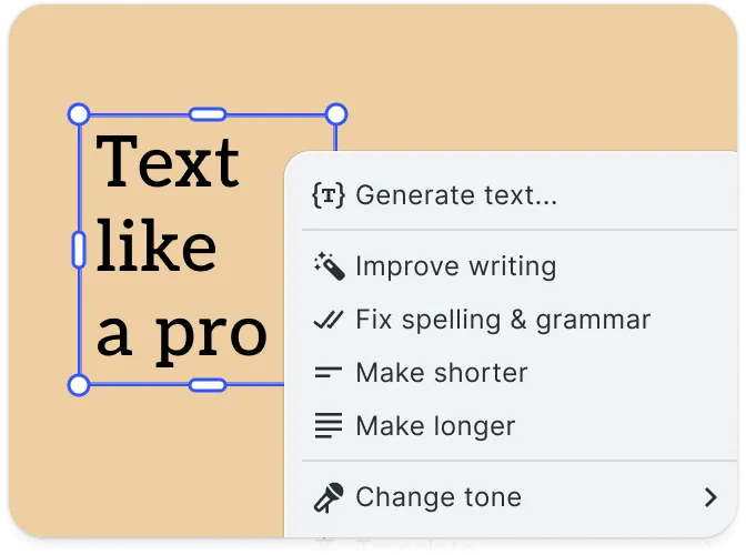 Text block being rewritten by an AI assistant