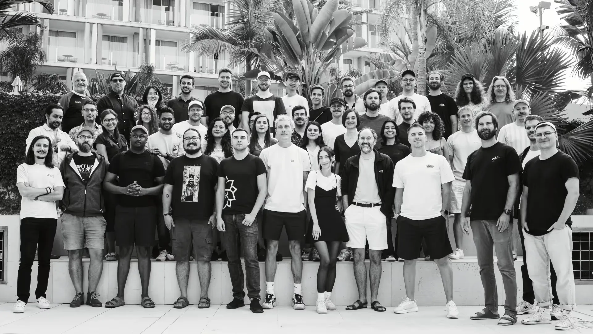 The IMG.LY team gathered together for a group photo.