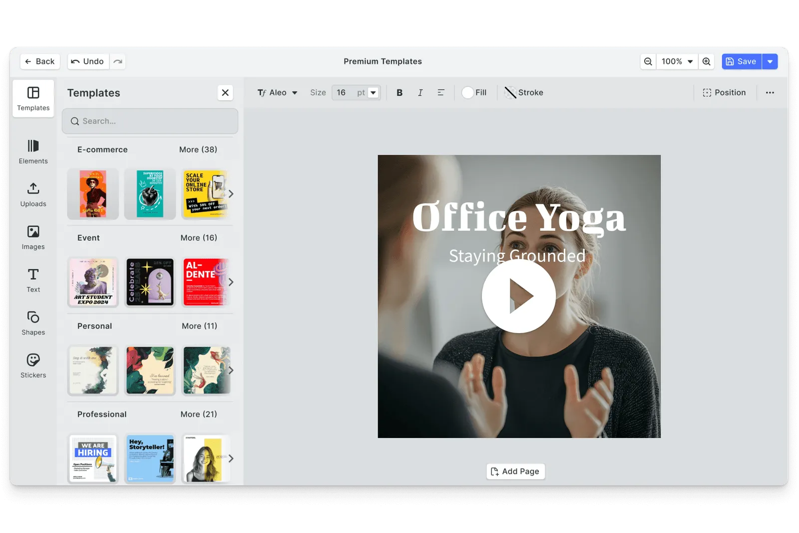 CE.SDK training video editor showing lesson-based timeline design
